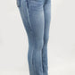 Rhinestone Bootcut Jeans Cross